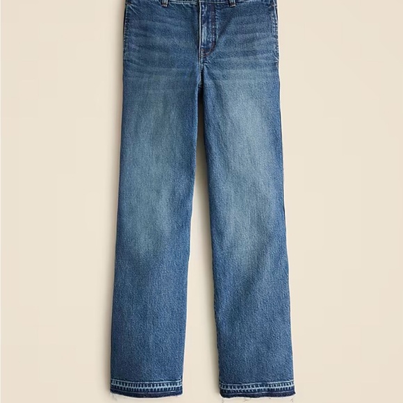J. Crew Women's Flare Jeans in Blue - Picture 4 of 5